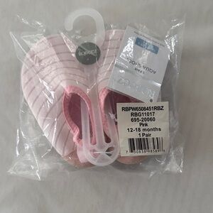 Robeez Pink Striped Baby Shoes